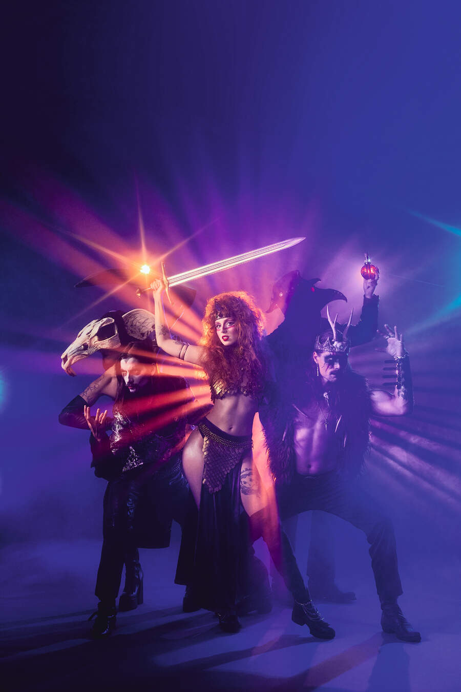 Press shots of fantasy doom band Castle Rat