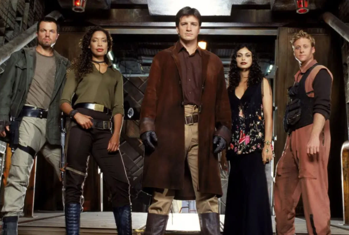 <em>Firefly </em>was canceled after only 14 episodes on FOX but is currently being revived as a new animated series with the original cast. source: 20th Century Fox Television