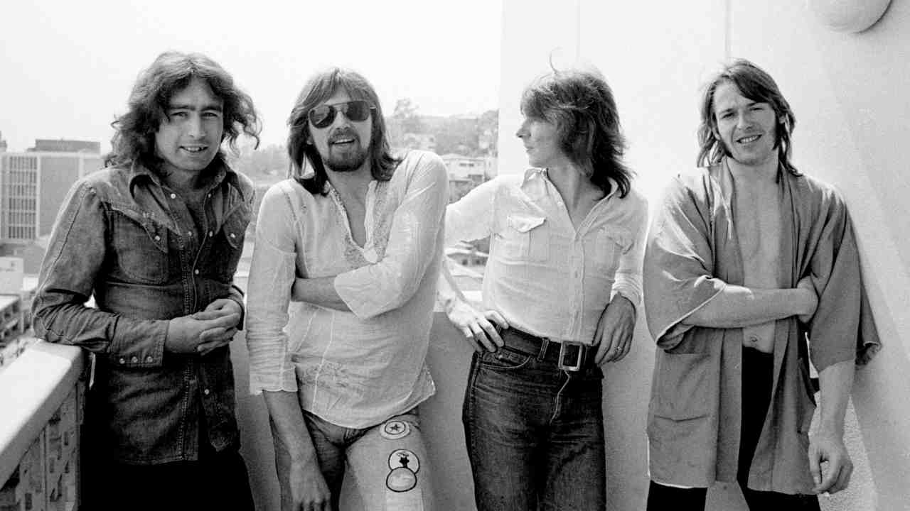 Bad Company posing for a photograph in the 1970s