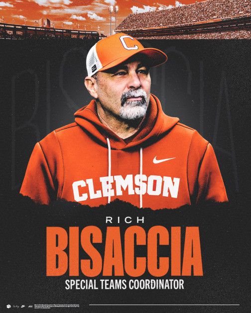 Clemson Adds Rich Bisaccia as Special Teams Coordinator – Clemson Tigers Official Athletics Site