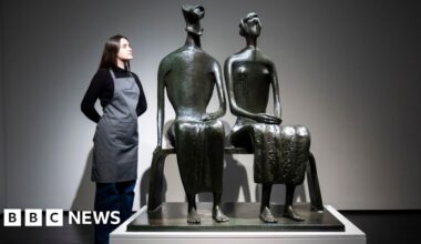 Henry Moore sculpture sells for £26m at auction - BBC