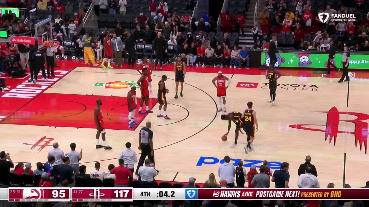 Rockets snap Hawks' 11-game win streak with a 117-95 rout as Durant scores 25