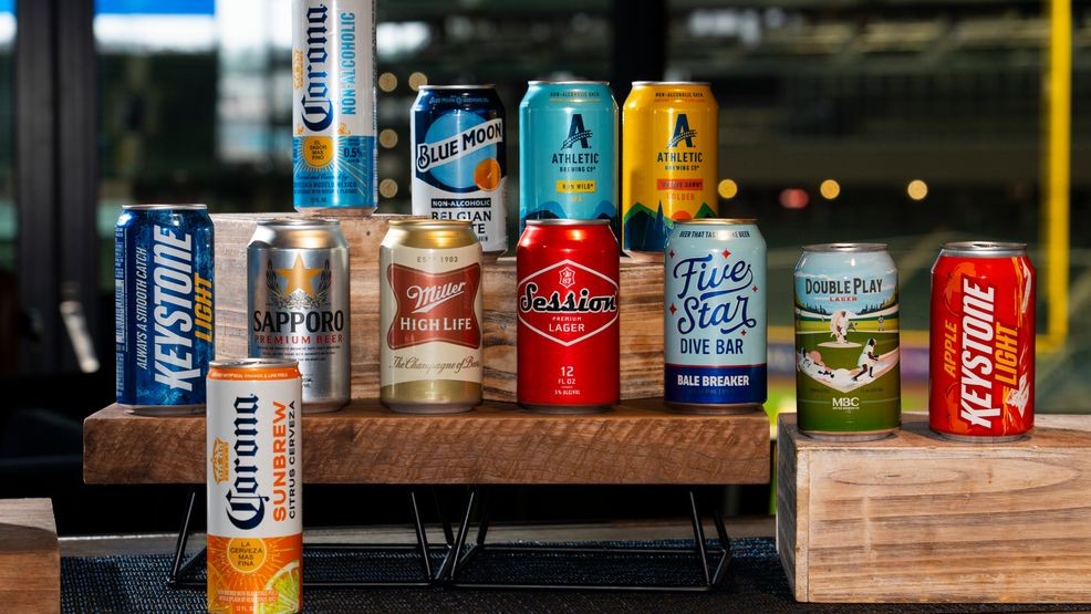 A photo of the "Value Menu" of available beer at Seattle Mariners games at T-Mobile Park during the 2026 season. (Mariners)