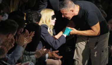 Madonna turns heads at Dolce & Gabbana’s Milan Fashion Week runway show