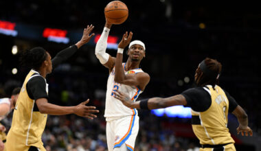 Gilgeous-Alexander scores 40, Thunder pull away for 132-111 win over Wizards after early scuffle