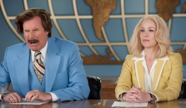 Will Ferrell and Christina Applegate in 'Anchorman.'