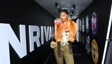 Angel Reese is all smiles as she packs a pre-game protein punch image