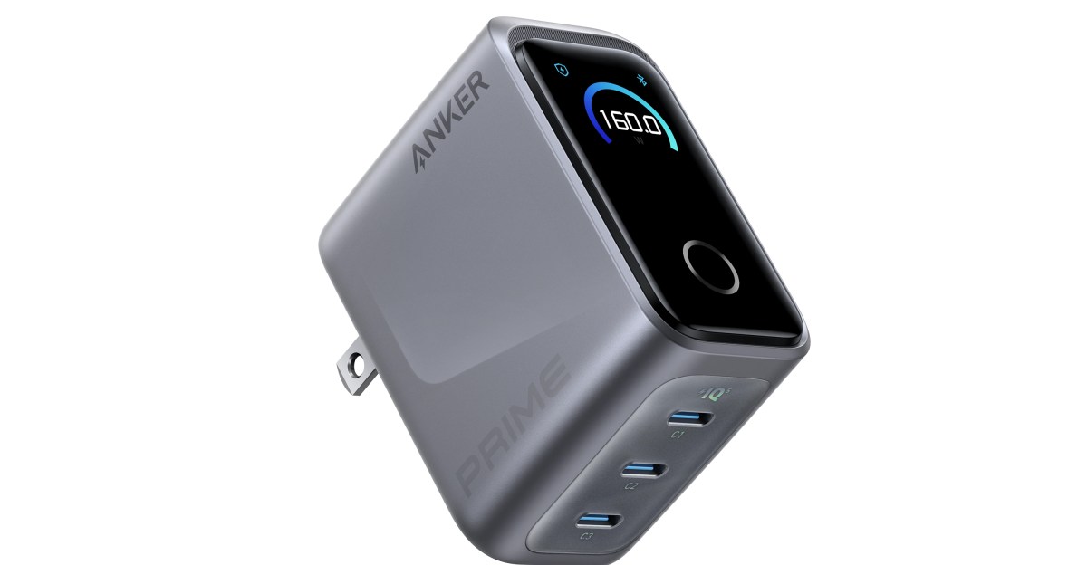 Anker’s 160W Prime Charger can power three devices at once, and it’s $50 off