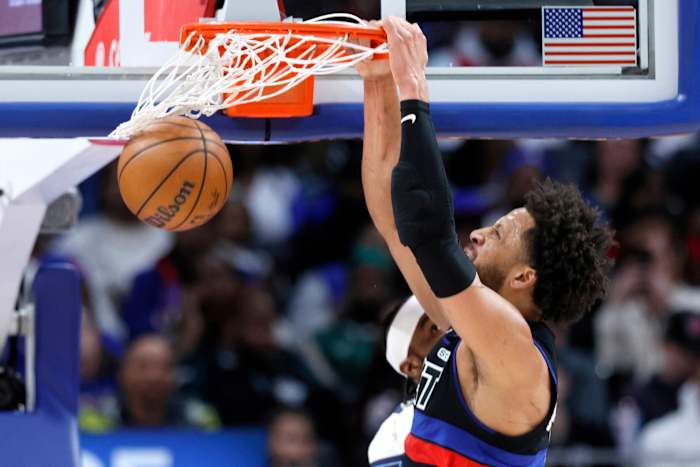 Pistons guard Cade Cunningham has collapsed lung, will miss time, AP source says