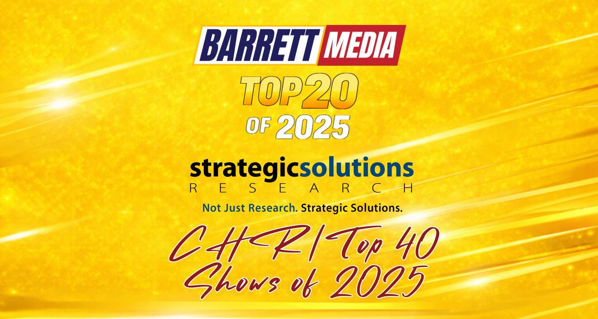 Barrett Media’s Top 20 CHR/Top 40 Radio Shows of 2025