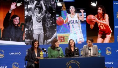 Valkyries coach Natalie Nakase broadcasts Warriors-Clippers