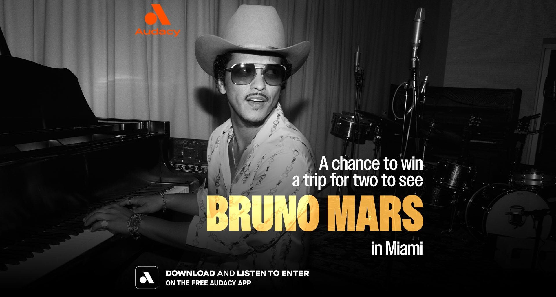 Listen for your chance to see Bruno Mars in Miami