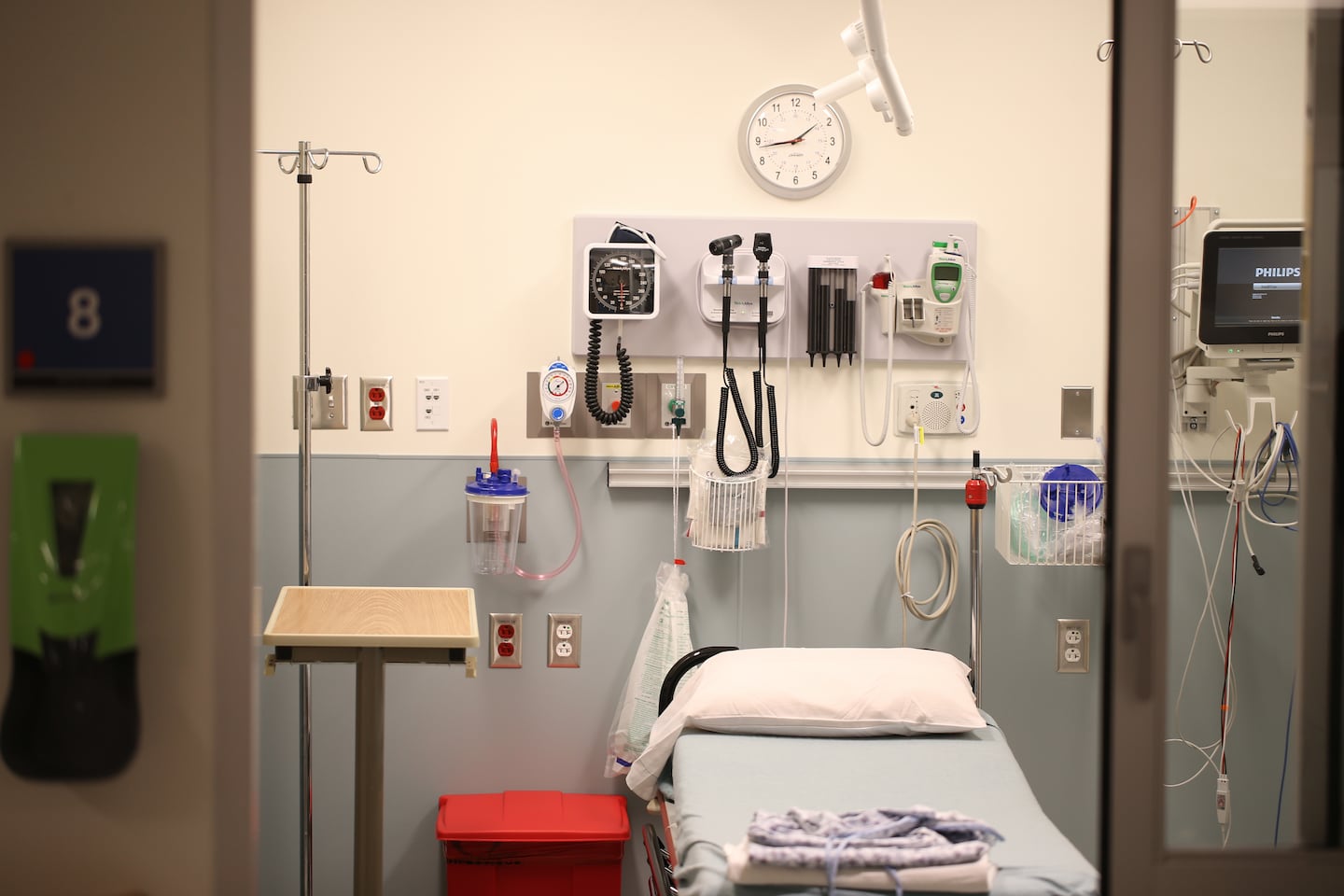 A room at the hospital then called Morton Hospital in 2015.