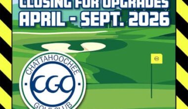 Chattahoochee Golf Club course to close for renovations in 2026