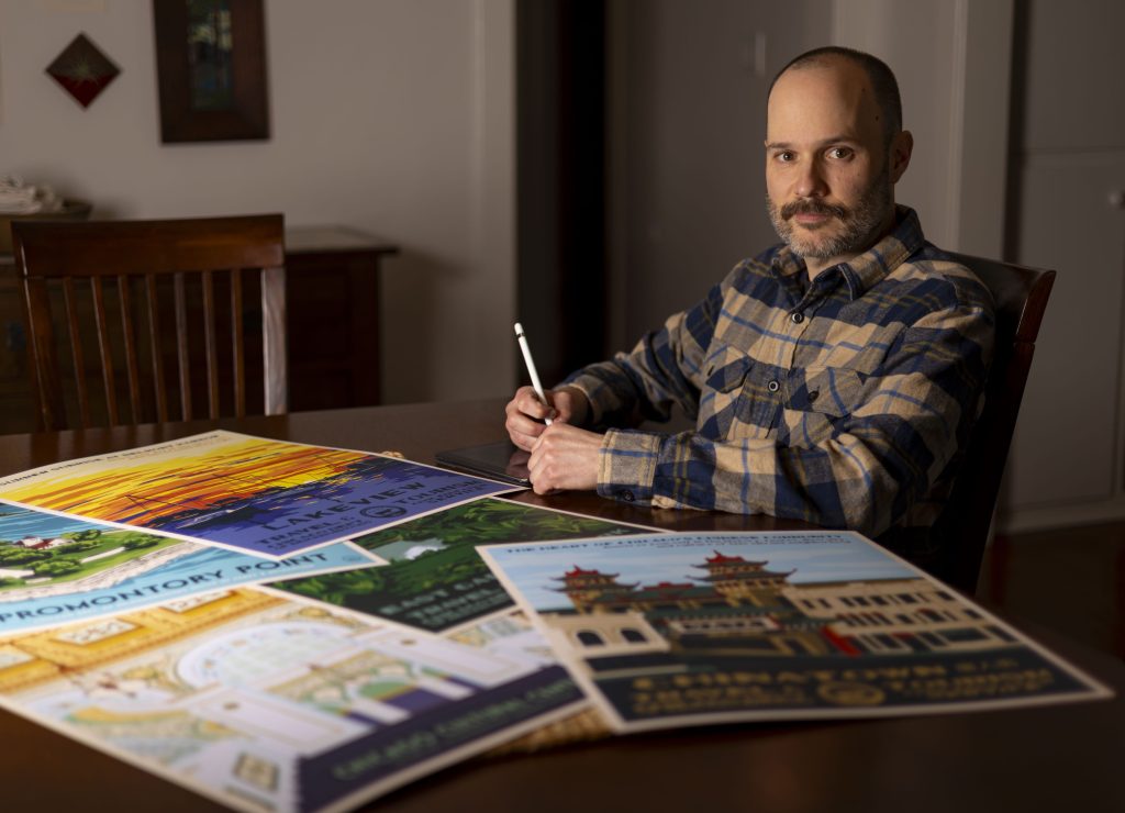 The illustrator behind Chicago neighborhood posters