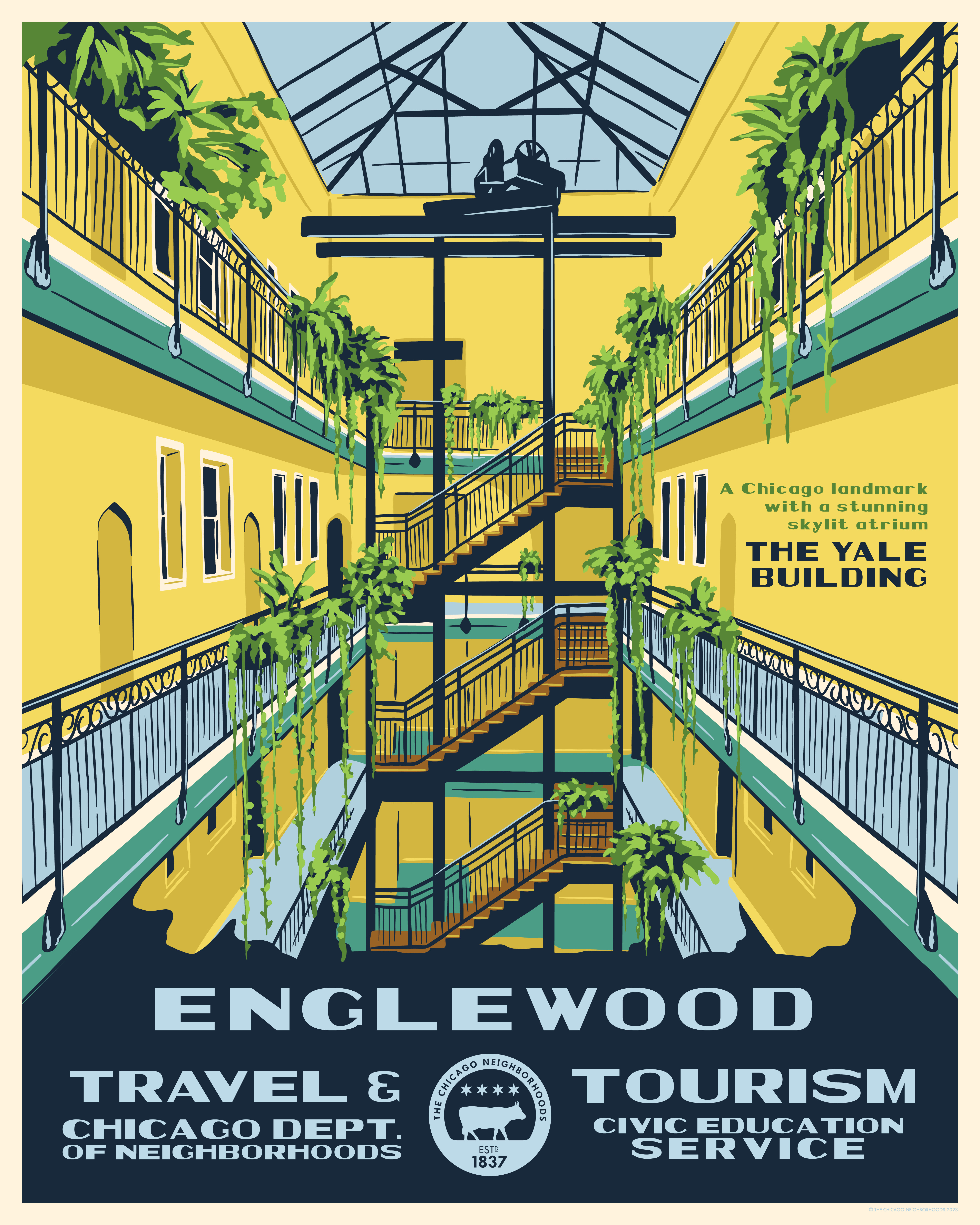A poster of Englewood created by artist Steve Shanabruch for...