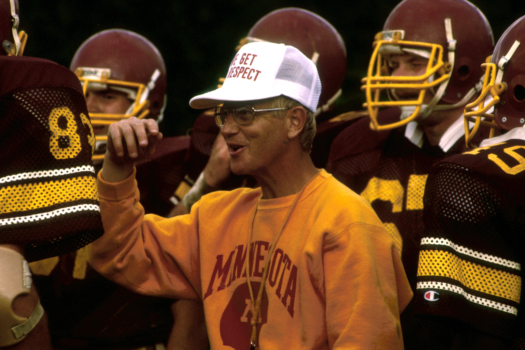 Lou Holtz was the Minnesota coach from 1983 to 1985....