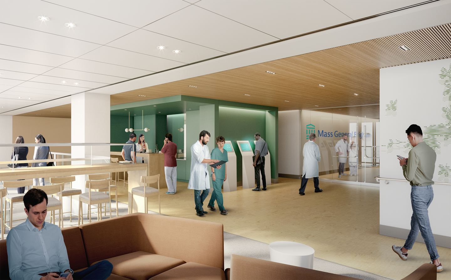 MGB is facing yet another round of growing pains as it tries to integrate its two flagship hospitals and position itself as a cancer powerhouse, with newly constructed and renovated buildings, as shown here in renderings.