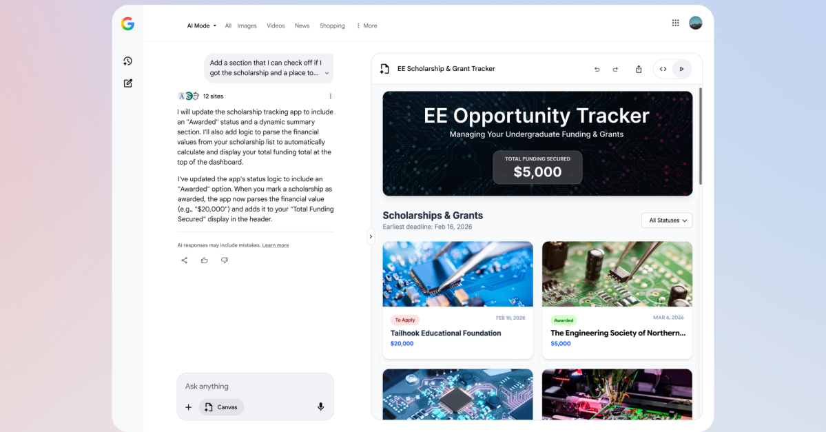 Google’s AI-powered workspace is now available to more users in Search