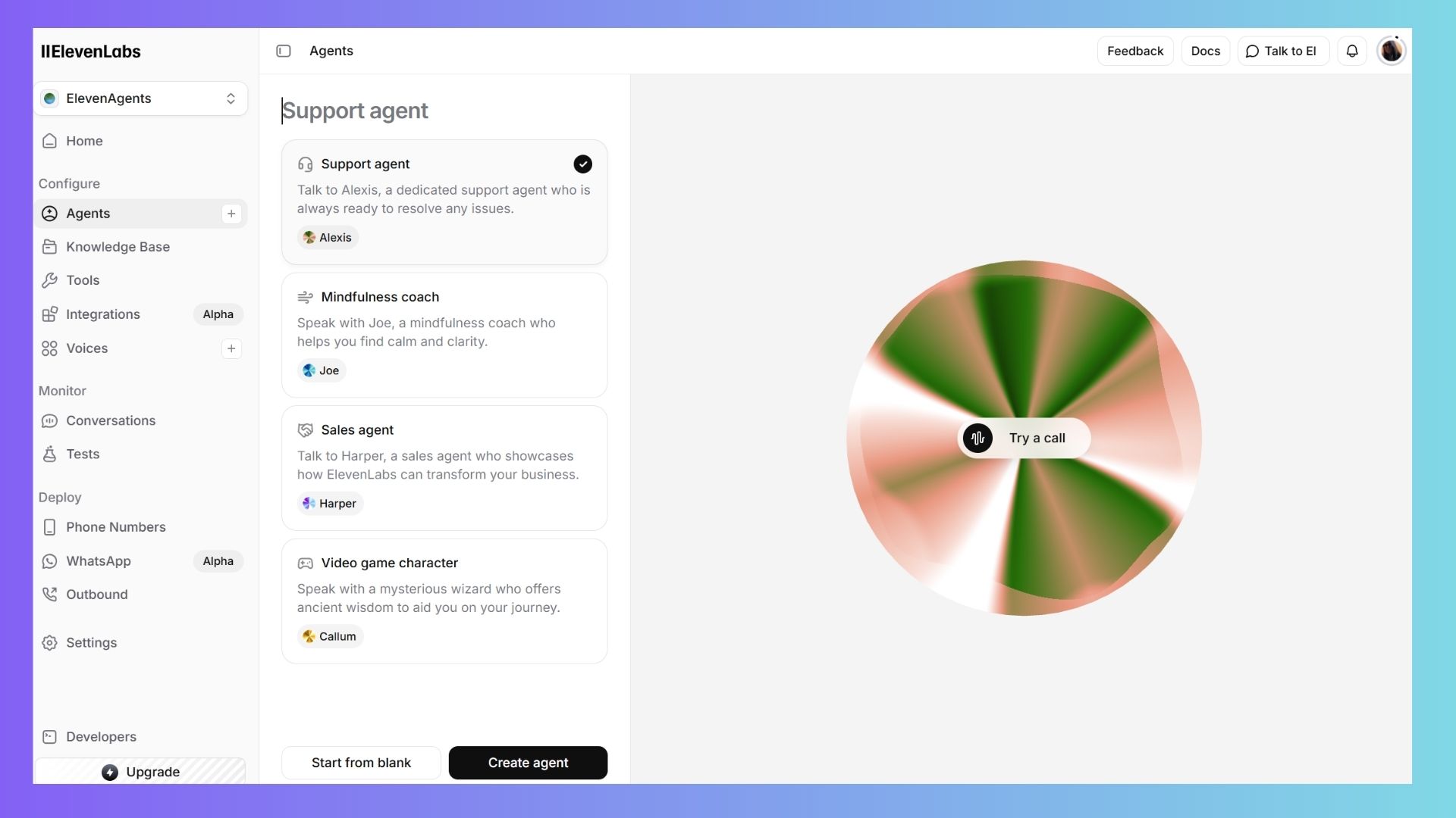 ElevenLabs screenshot