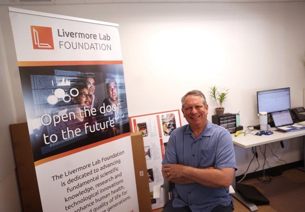 ALS Cure Project founder Mike Piscotty at the Livermore Lab Foundation office in Livermore, Calif., on Thursday, March 19, 2026. Piscotty's wife Gretchen died of ALS in 2018. (Jane Tyska/Bay Area News Group)