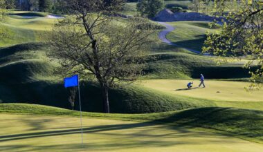 Rolling green hills have surround golfers enjoying a beautiful spring evening round at the Merrimack Valley Golf Club in Methuen, Mass., in recent years.