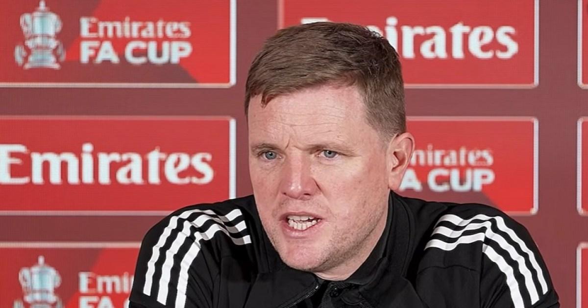 Eddie Howe fires warning to Arsenal with Man City claim after FA Cup exit | Football
