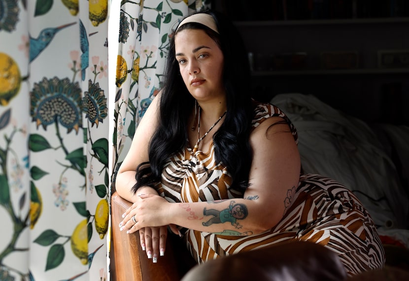 Kaylee Hall of Athens, Texas is photographed at her parents home in Malakoff, March 26,...