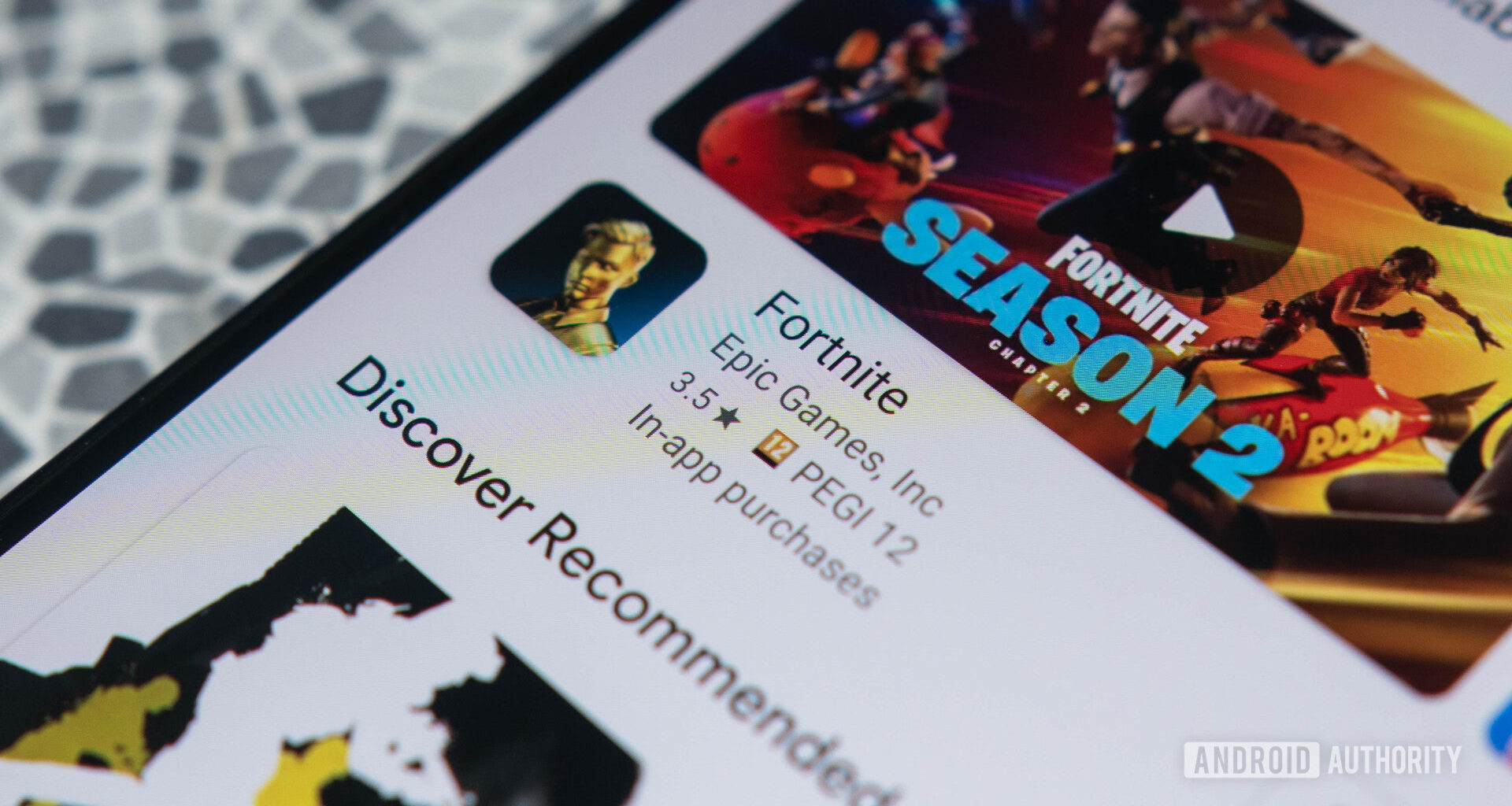 Fortnite on the play store