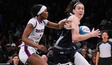 Mist BC's Breanna Stewart (right) was the star of the show in the same Brooklyn arena where she plays for the WNBA's New York Liberty.