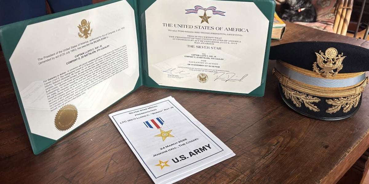 Lowcountry U.S. Army Vietnam Veteran honored with Silver Star Medal