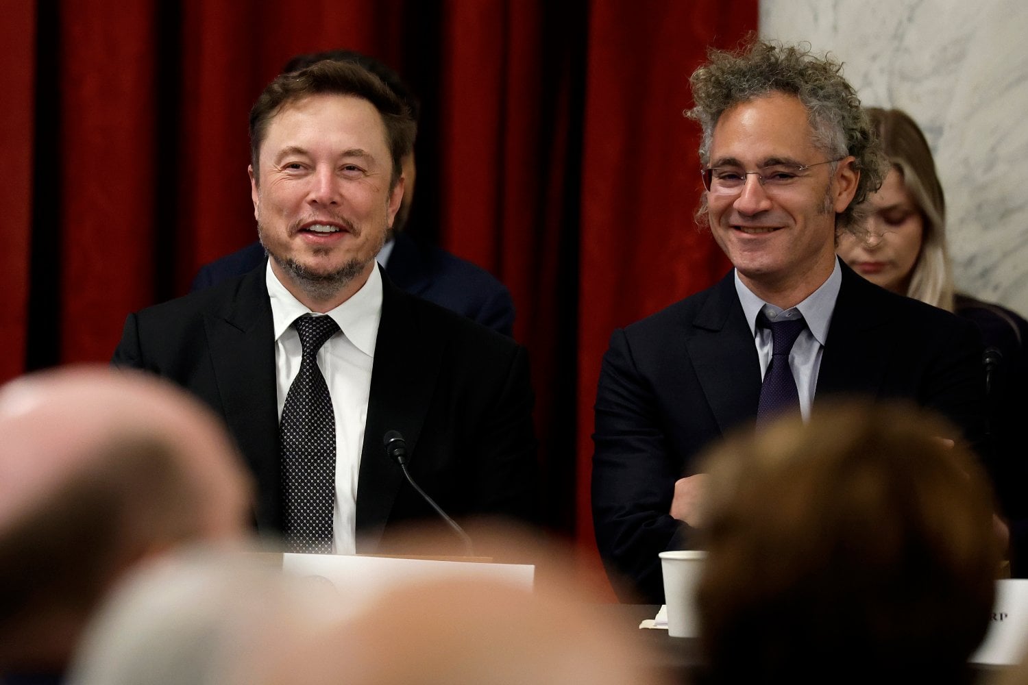 Alex Karp and Elon Musk
