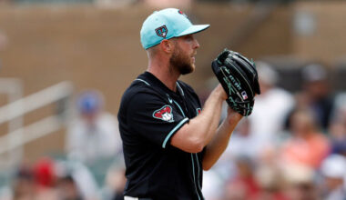 Merrill Kelly #29 of the Arizona Diamondbacks...