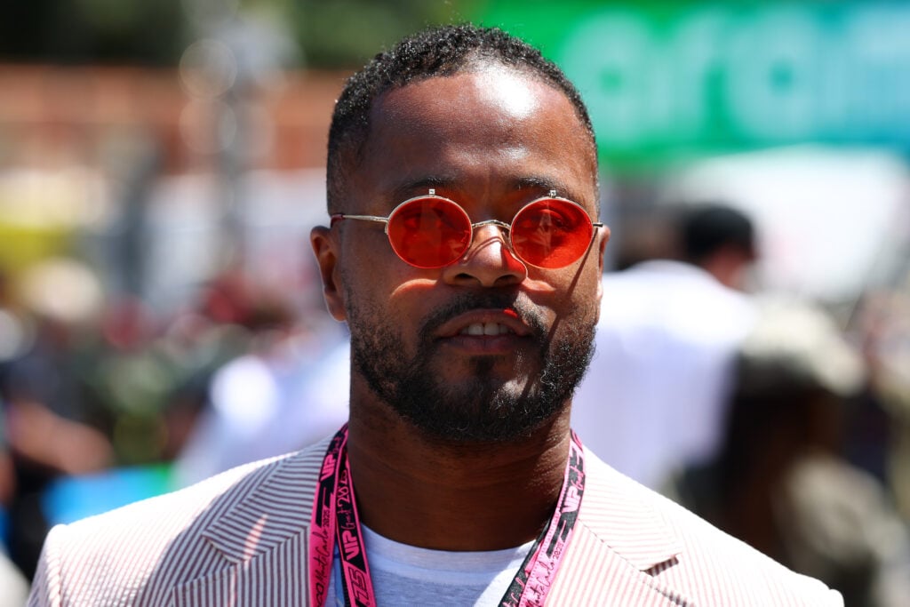 Manchester United legend Patrice Evra during the F1 Grand Prix of Monaco at Circuit de Monaco in 2025 in Monte-Carlo, Monaco.