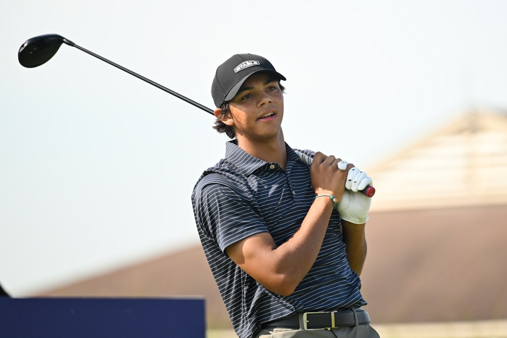 Charlie Woods at the Junior PGA Championship in July 2025.