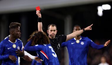 Breaking down Chelsea’s 10 red cards: hopeless challenges, reckless elbows and last-man lunges