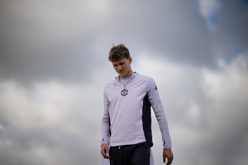 Albert Mills in Manchester United Training Session
