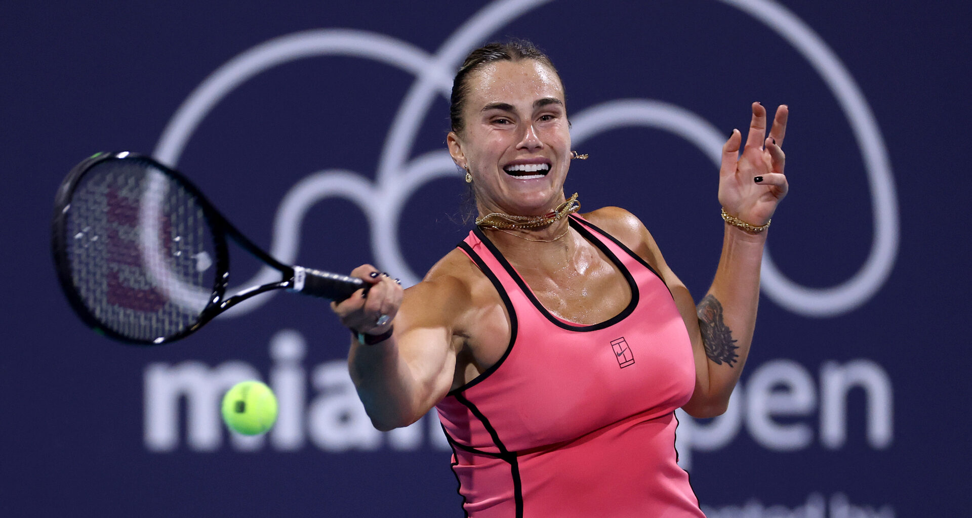 Sabalenka embraces the fight in Miami return to earn seventh straight win