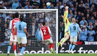 Arsenal 0 Man City 2 — Arrizabalaga error and Cherki showboating in Wembley nightmare for Arsenal