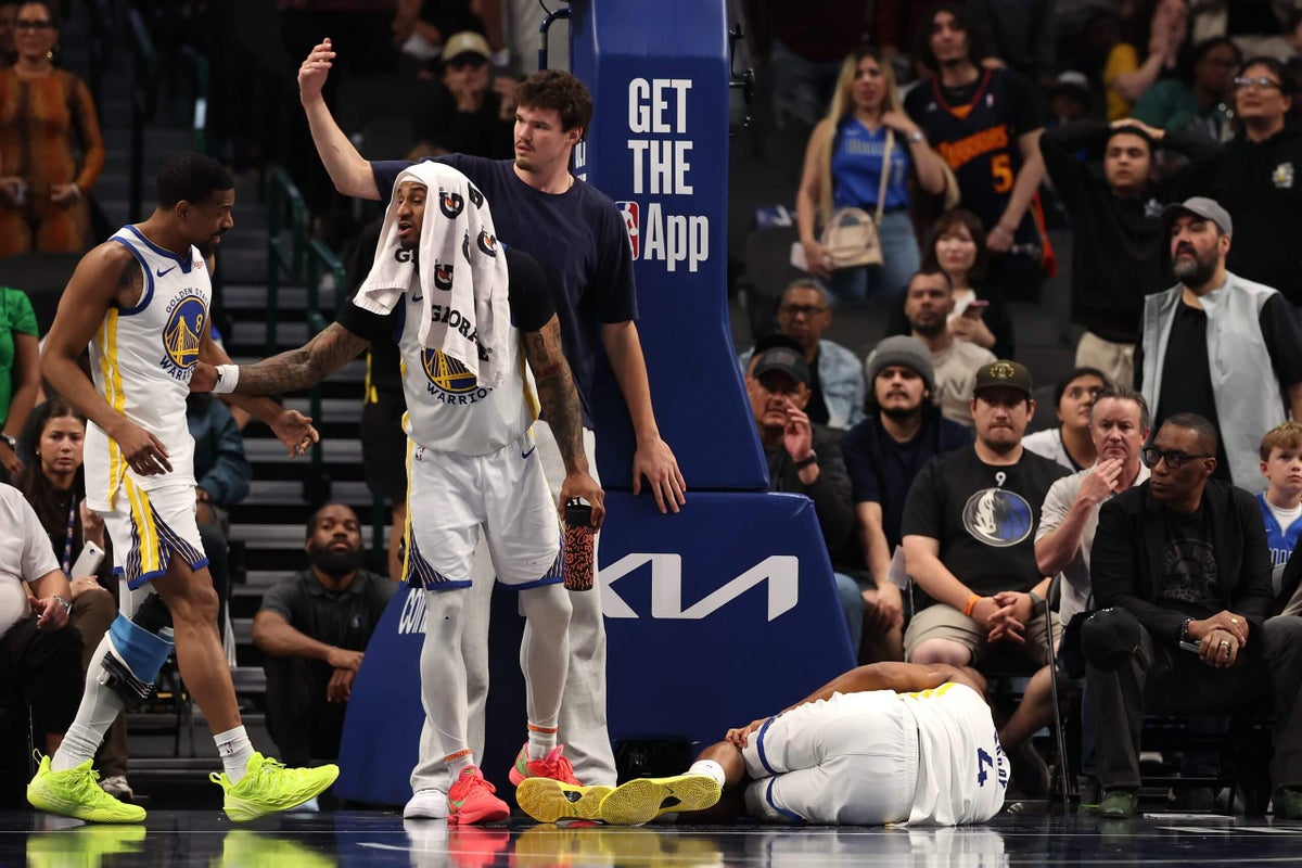 Warriors’ Moses Moody suffers torn patellar tendon in win against Mavericks