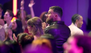 Taylor Swift, Travis Kelce Make Awards Show Debut at iHeartRadio Music