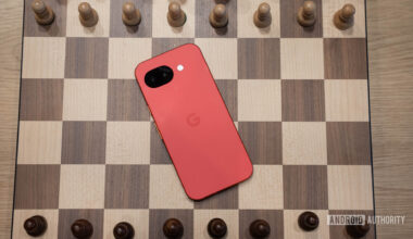Google Pixel 10a Berry on Chess Board