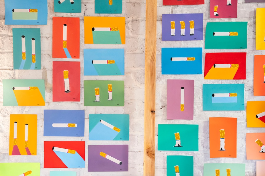 How a Hopkins professor’s mushroom trip led to 1,000 paintings of cigarettes