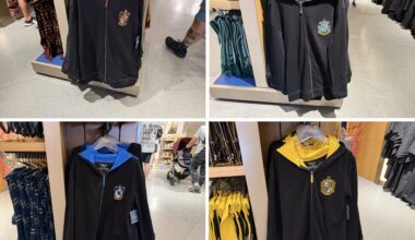 Hogwarts House hoodies available at Universal Orlando Resort