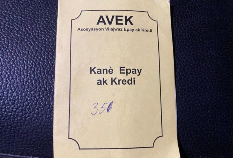 A brochure about a local AVÈK group. Photo by Juhakenson Blaise
