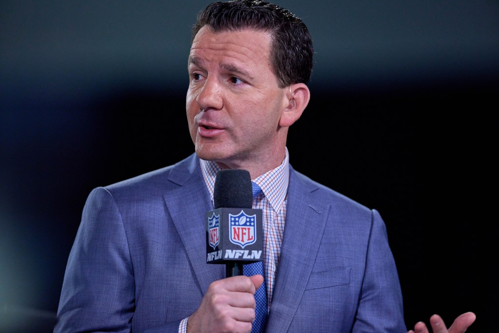 NFL Network Insider reporter Ian Rapoport during the NFL Scouting Combine on March 2, 2022, at the Indiana Convention Center in Indianapolis, IN.  
