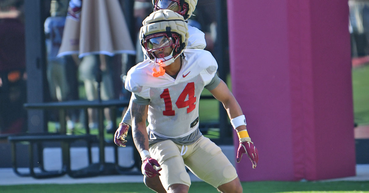 Former Duke defensive back Ma'Khi Jones takes part in Florida State spring practice. (Gene Williams/Warchant)