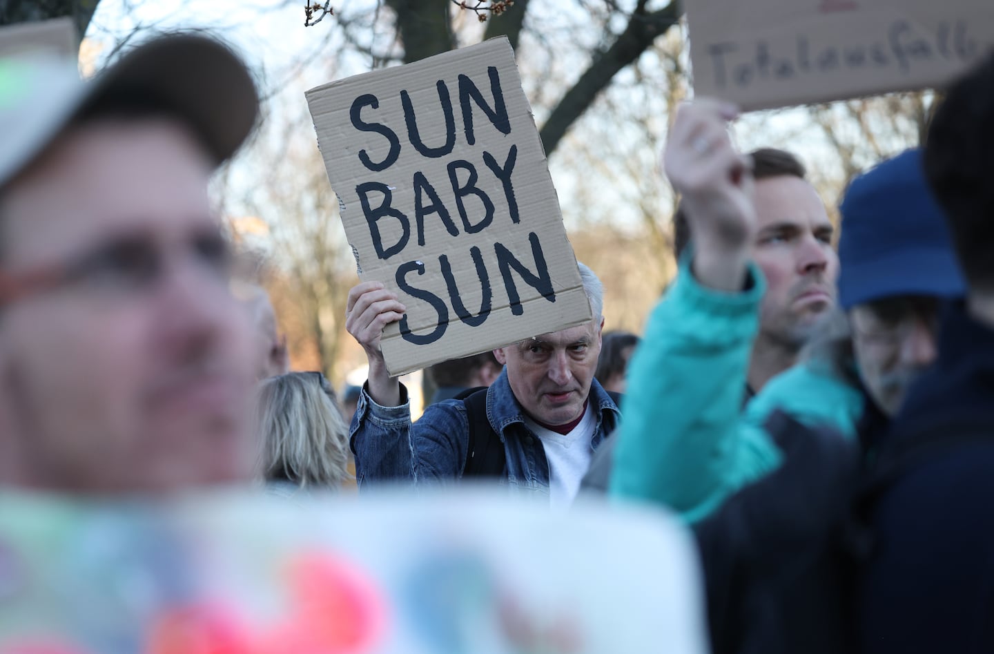 Climate activists in Berlin, Germany on March 3.