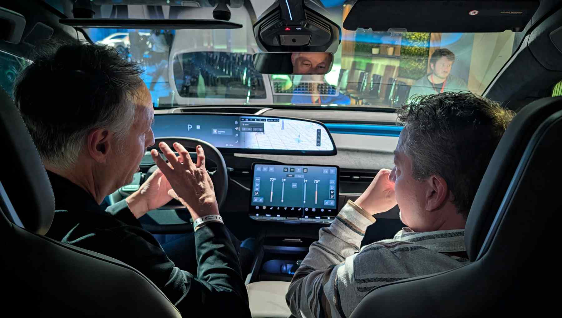 Lucid’s Dave Flint demonstrating the company's AI system in a Gravity