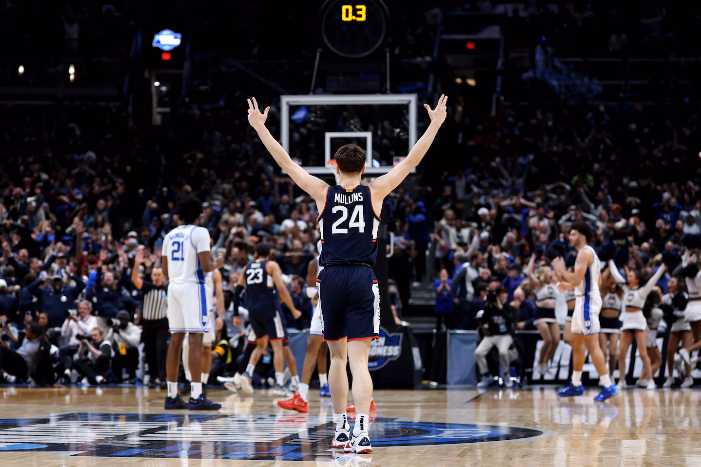 Braylon Mullins, Connecticut stun Duke, advance to Final Four